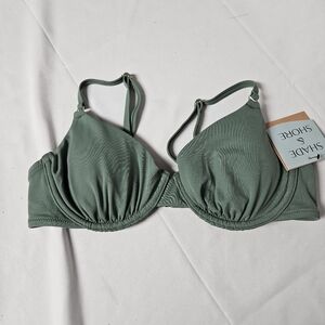 Shade & Shore‎ Green 34C Bikini Top